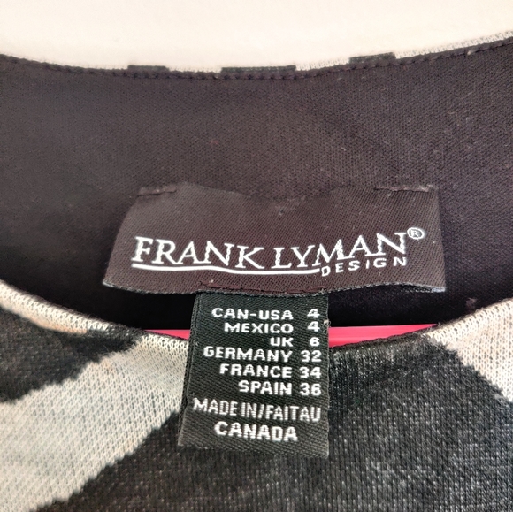 Midi pattern dress, color: black and ash - Picture 5 of 6